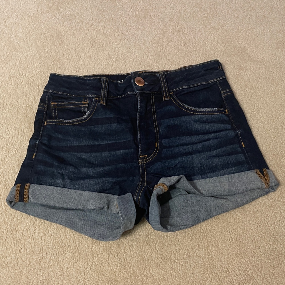 American Eagle Outfitters Dark Blue Denim Jean Shorts
